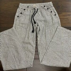 Rewind Size 1 Striped Linen Pants